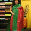 Red & Green - Tussar Saree